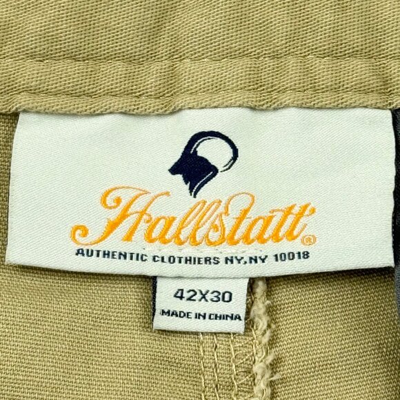 Hallstatt Men's Stretch Standard Fit Khaki Chino Pants Size 42x30 NWT - Picture 5 of 10